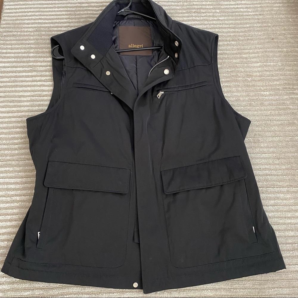 Allegri Men’s Black Vest. Size 52 or US L